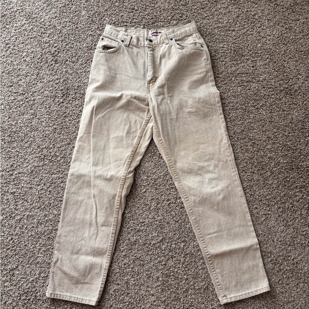 Vintage Sonoma Beige Straight-Leg Jeans
